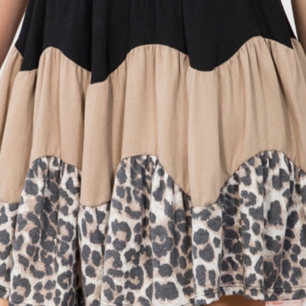 🖤LAST1️⃣🖤 Gorgeous Animal Print Leopard Color Block Spring Mini Skirt - Picture 8 of 8